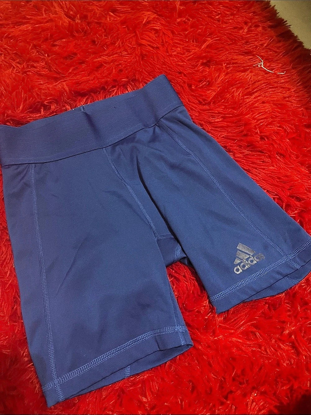 adidas Techfit Short Leggings Athletic Shorts in Blue